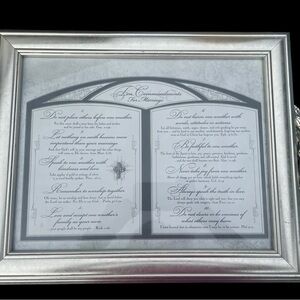 Silver Decorative Frame with Inspirational Text